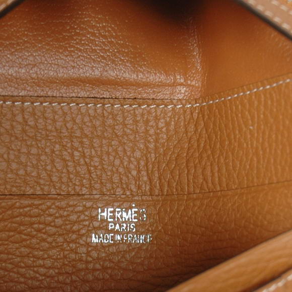 Cheap Fake Hermes Bearn Japonaise Tri-Fold Wallet H308 Camel - Click Image to Close